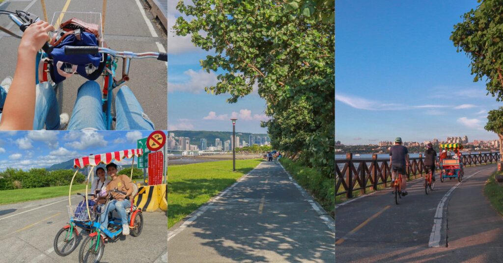 【新北景點】八里左岸自行車道，騎腳踏車細賞淡水河畔美景！交通/路線/沿路景點。
